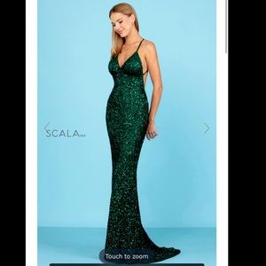 Scala Prom Beaded Formal Event Gown